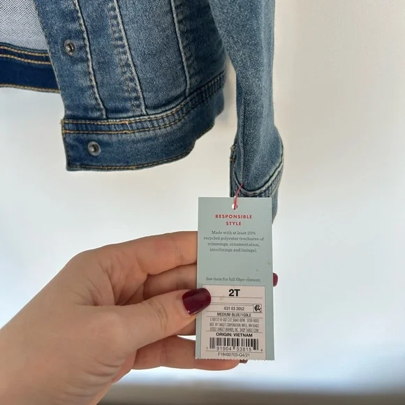 Cat & Jack Blue Denim Jacket for Kids - Picture 3 of 3